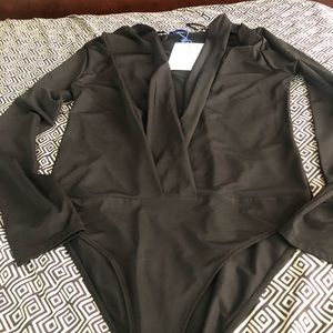 2/$15 🖤 NWT ZARA Draped Bodysuit 🖤